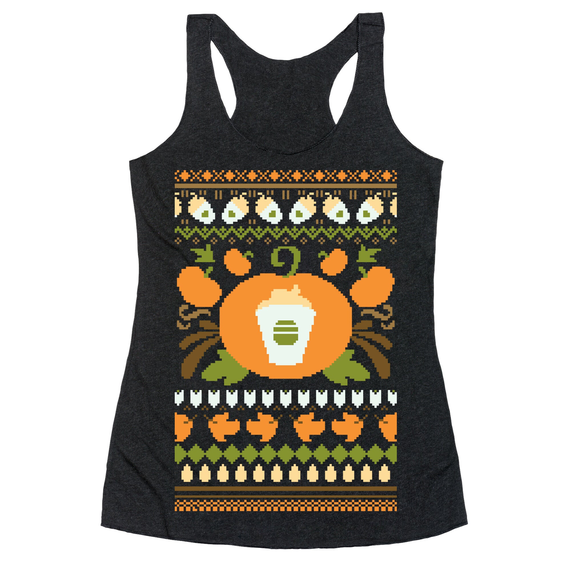 Ugly Pumpkin Spice Sweater Racerback Tank